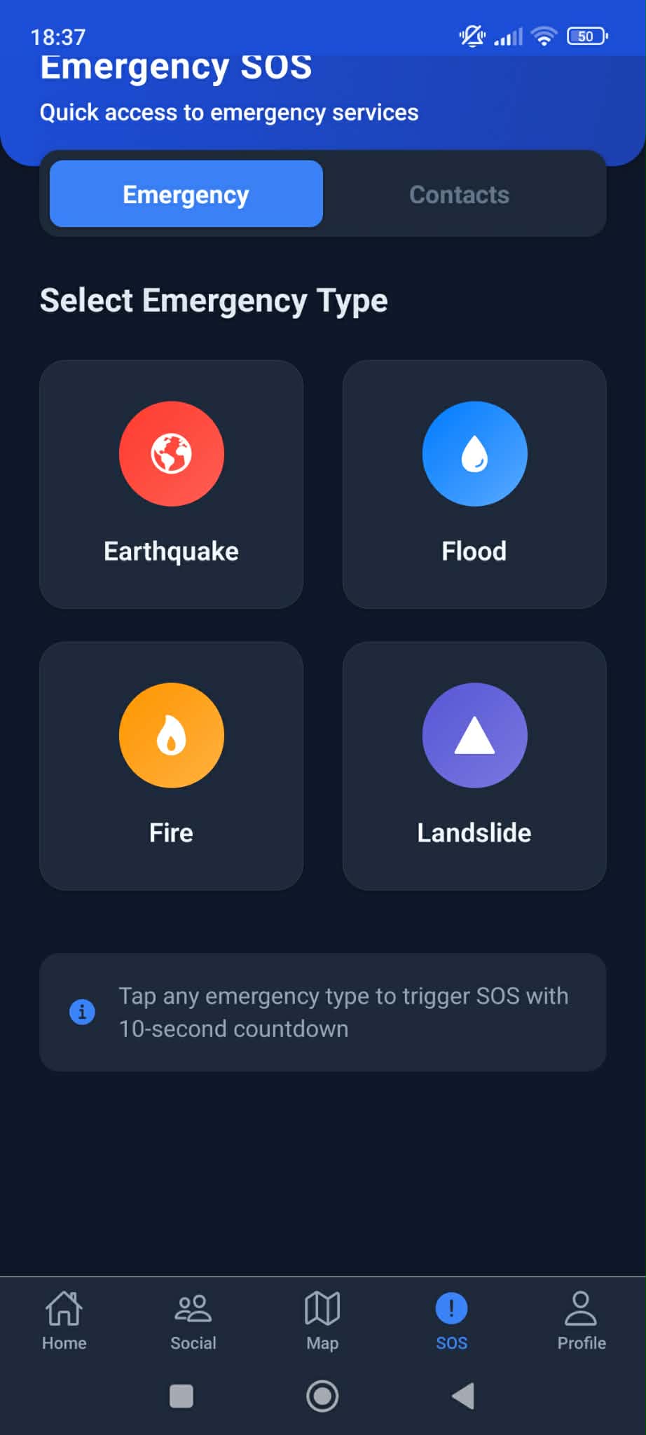 Sahara Relief Camp Management Interface