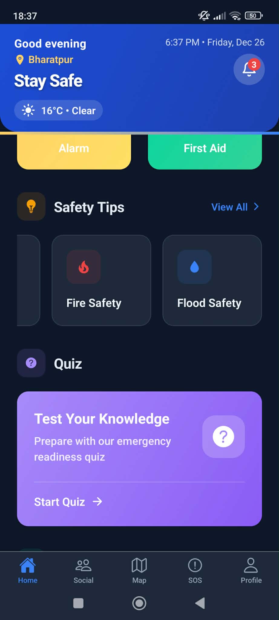 Sahara Emergency Alert Notifications